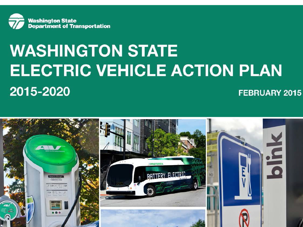 Washington State Electric Vehicle Action Plan 20152020 Alternative
