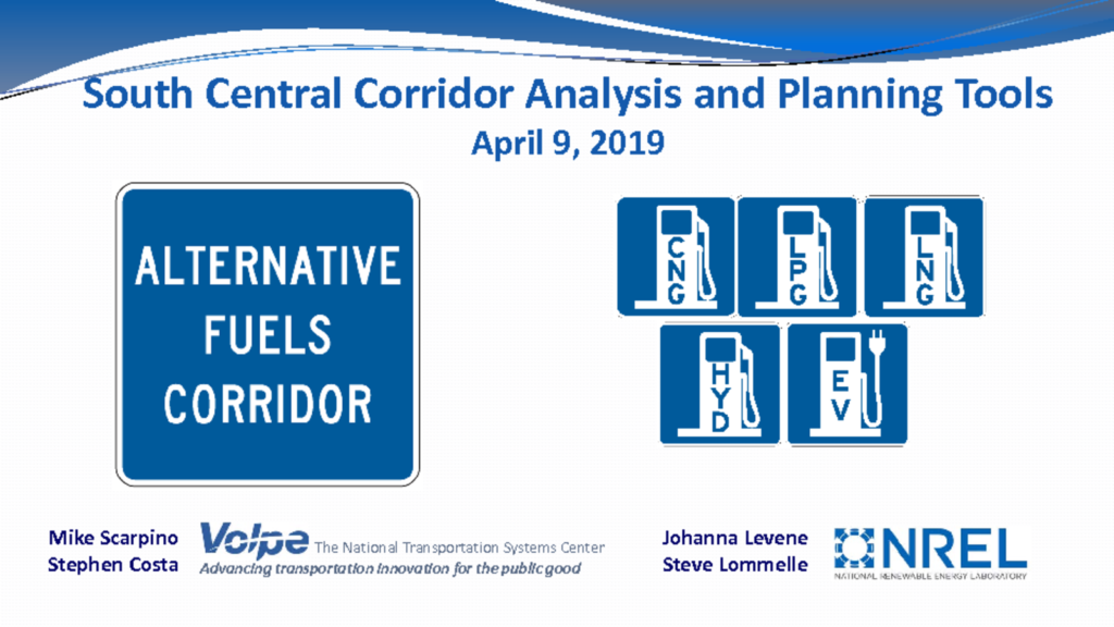 thumbnail of South Central AFC Convening Volpe-NREL Analysis Presentation (4-9-19) vFINAL JIL edits